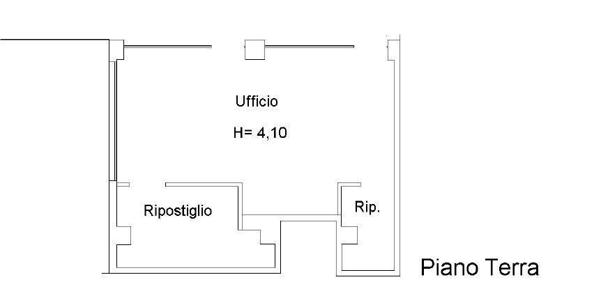Foto 18 - Locale Commerciale Via Contrada della Rosa, Ferrara - planimetria 1