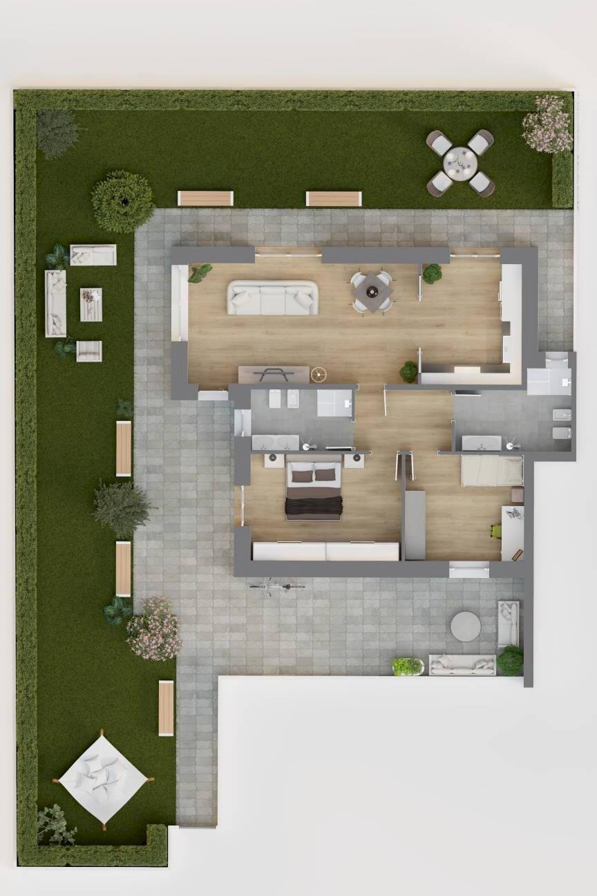 Quadrilocale via Torelle, 12, Alpignano - planimetria 1