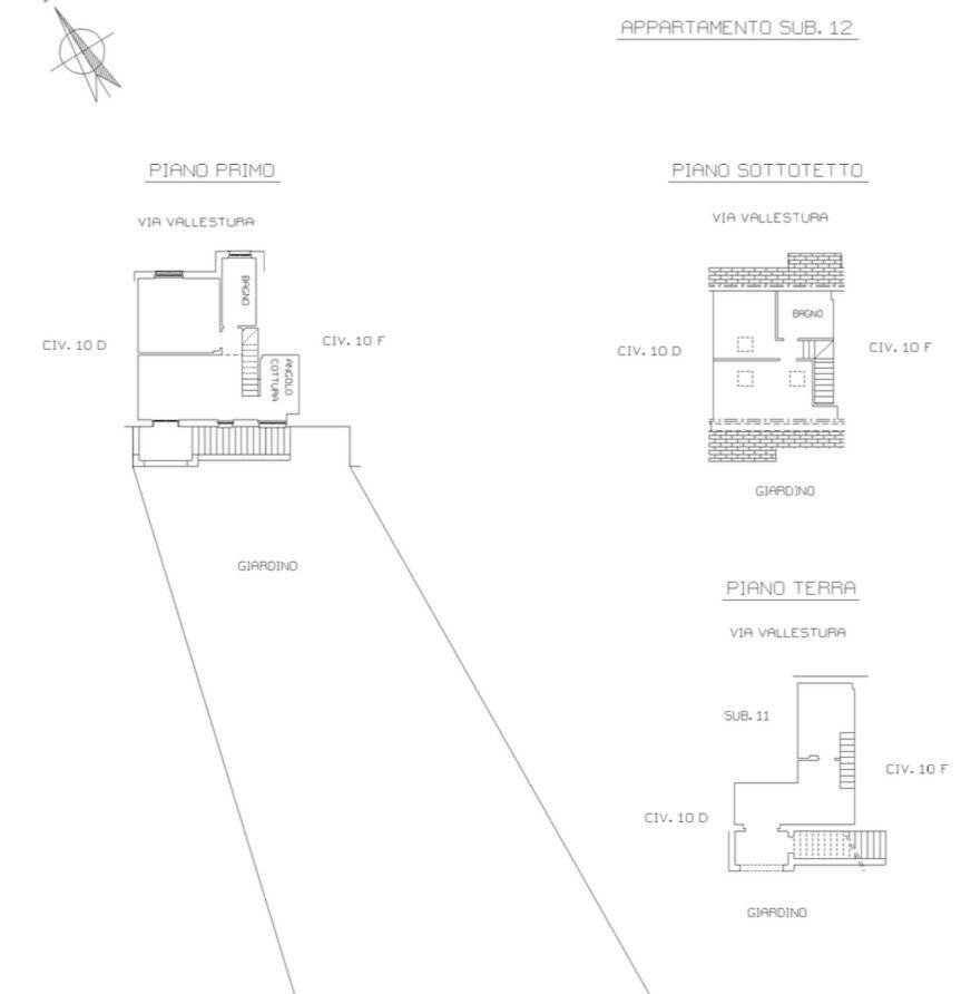 Independent house via Valle Stura, Masone - floor plans 1