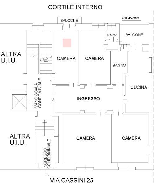 Non-buildable land via Gian Domenico Cassini, 25, Torino - floor plans 1