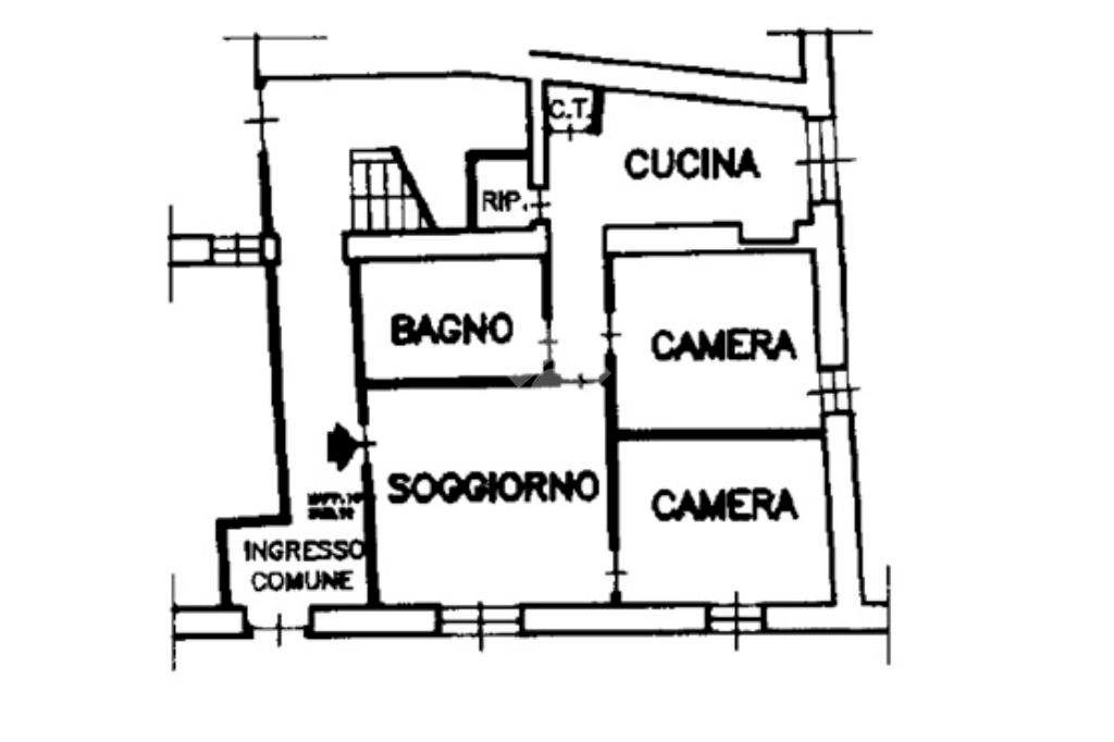 Four-room apartment Via monviso, Saluzzo - floor plans 1