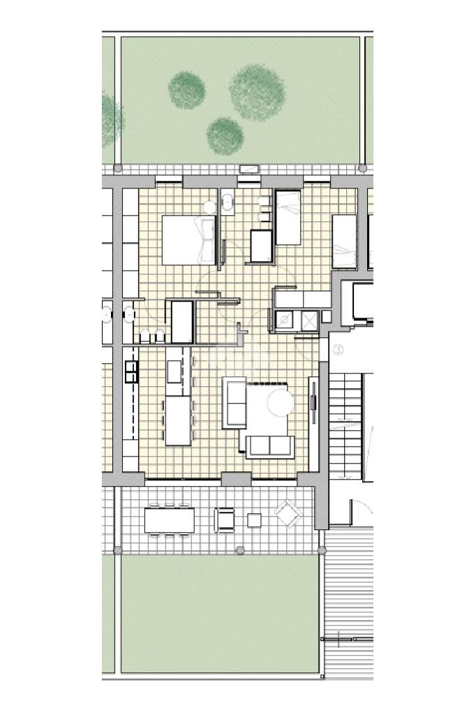 Trilocale Via Papa Giovanni XXIII, Rescaldina - planimetria 1