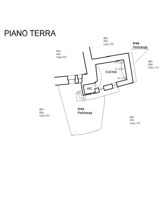Two-room apartment Borgo Soglio , snc, Celle di Macra - floor plans 1