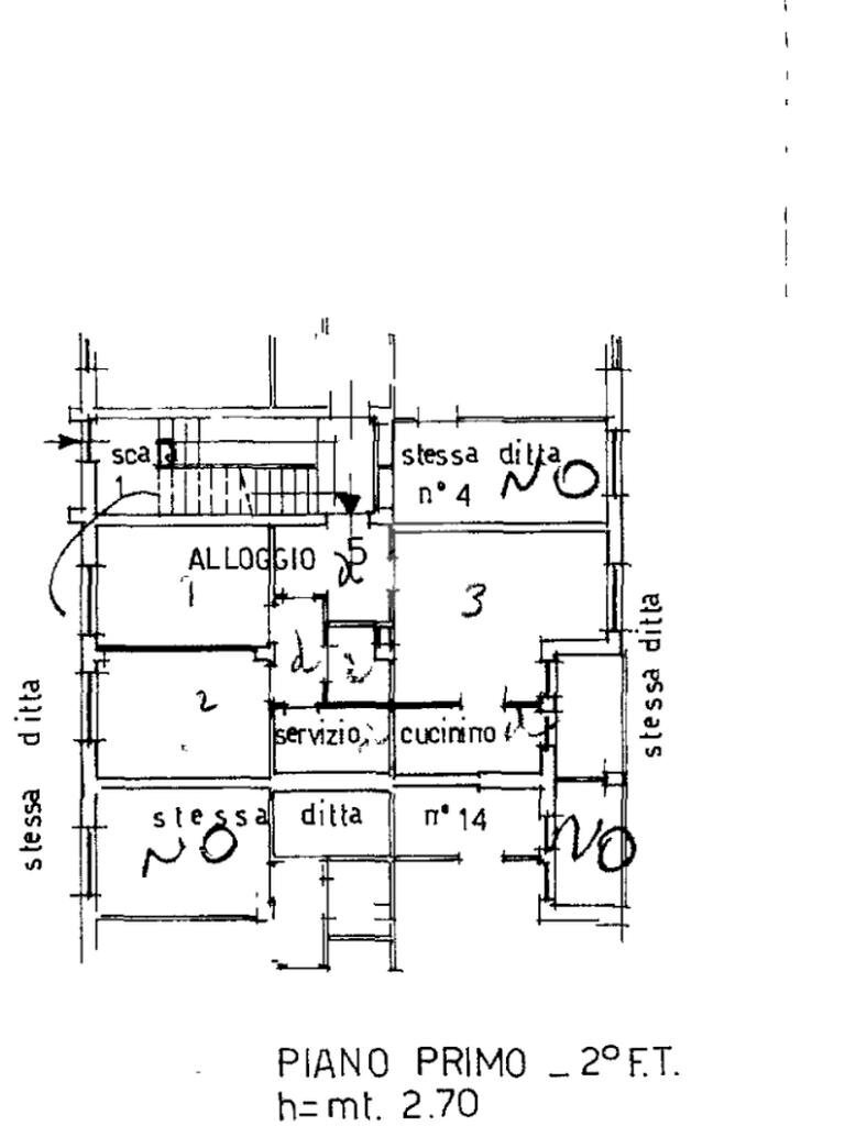 Three-room apartment Via Castagnole, Carmagnola - floor plans 1