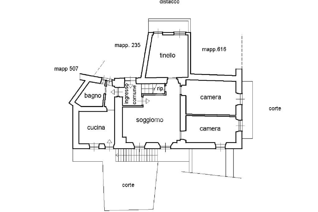 Quadrilocale Villa Montedomenico, Sestri Levante - planimetria 1