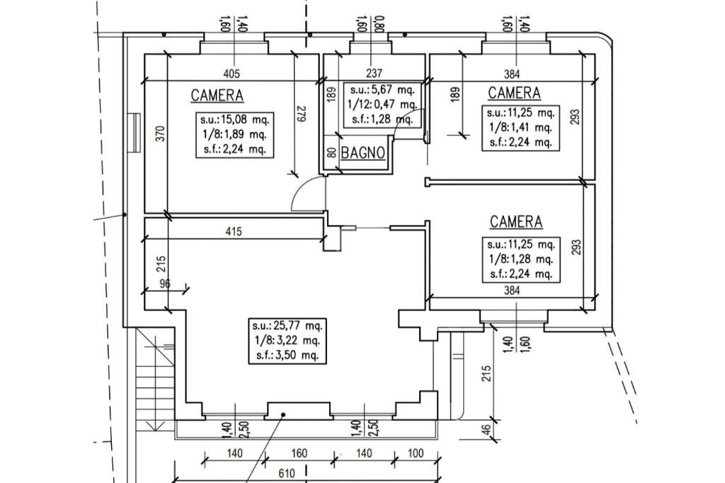 Villa Via Valperga, Carmagnola - planimetria 1