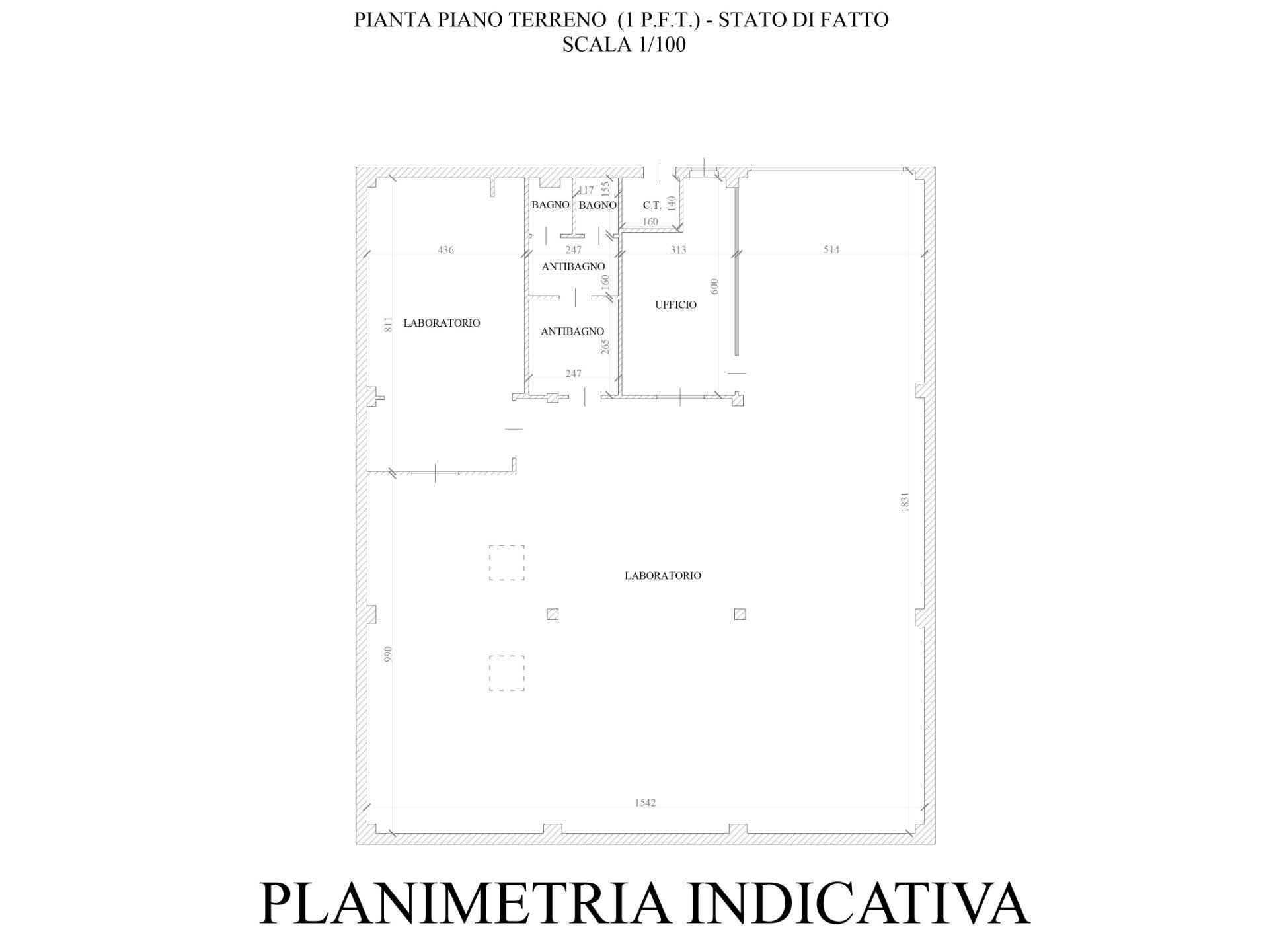 Foto 12 - Capannone Via Quittengo, Torino - planimetria 1