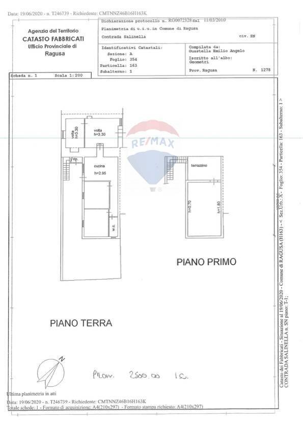 Pianta 2D - Casa indipendente contrada salinella, Ragusa - planimetria 1