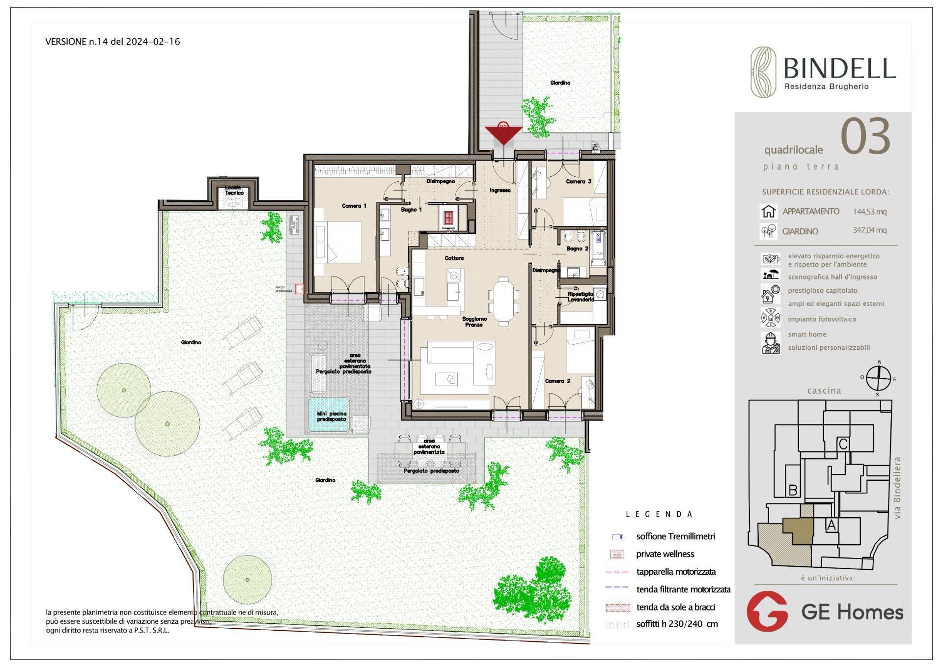Foto 18 - Quadrilocale Via Bindellera
 
snc, Brugherio - planimetria 1