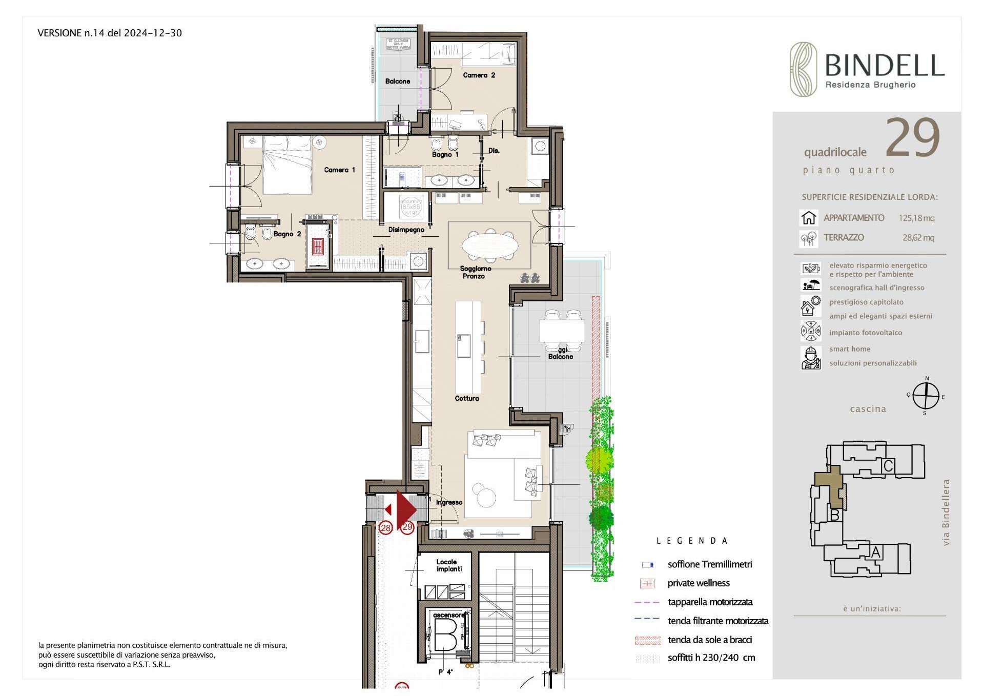 Foto 18 - Appartamento Via Bindellera
 
snc, Brugherio - planimetria 1