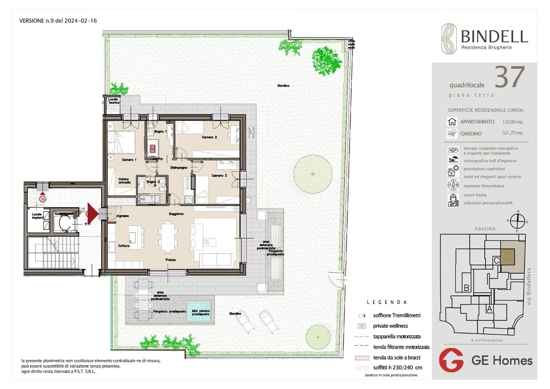 Foto 18 - Four-room apartment Via Bindellera
 
snc, Brugherio - floor plans 1