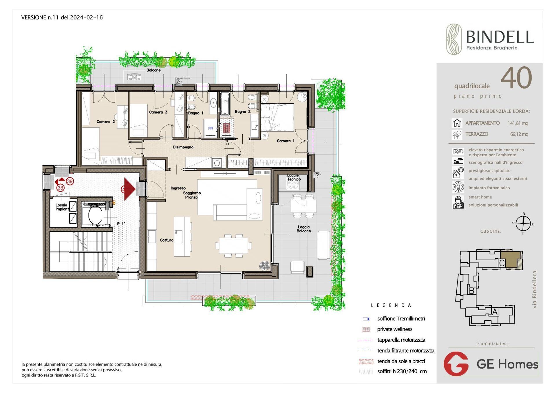 Foto 18 - Four-room apartment Via Bindellera
 
snc, Brugherio - floor plans 1