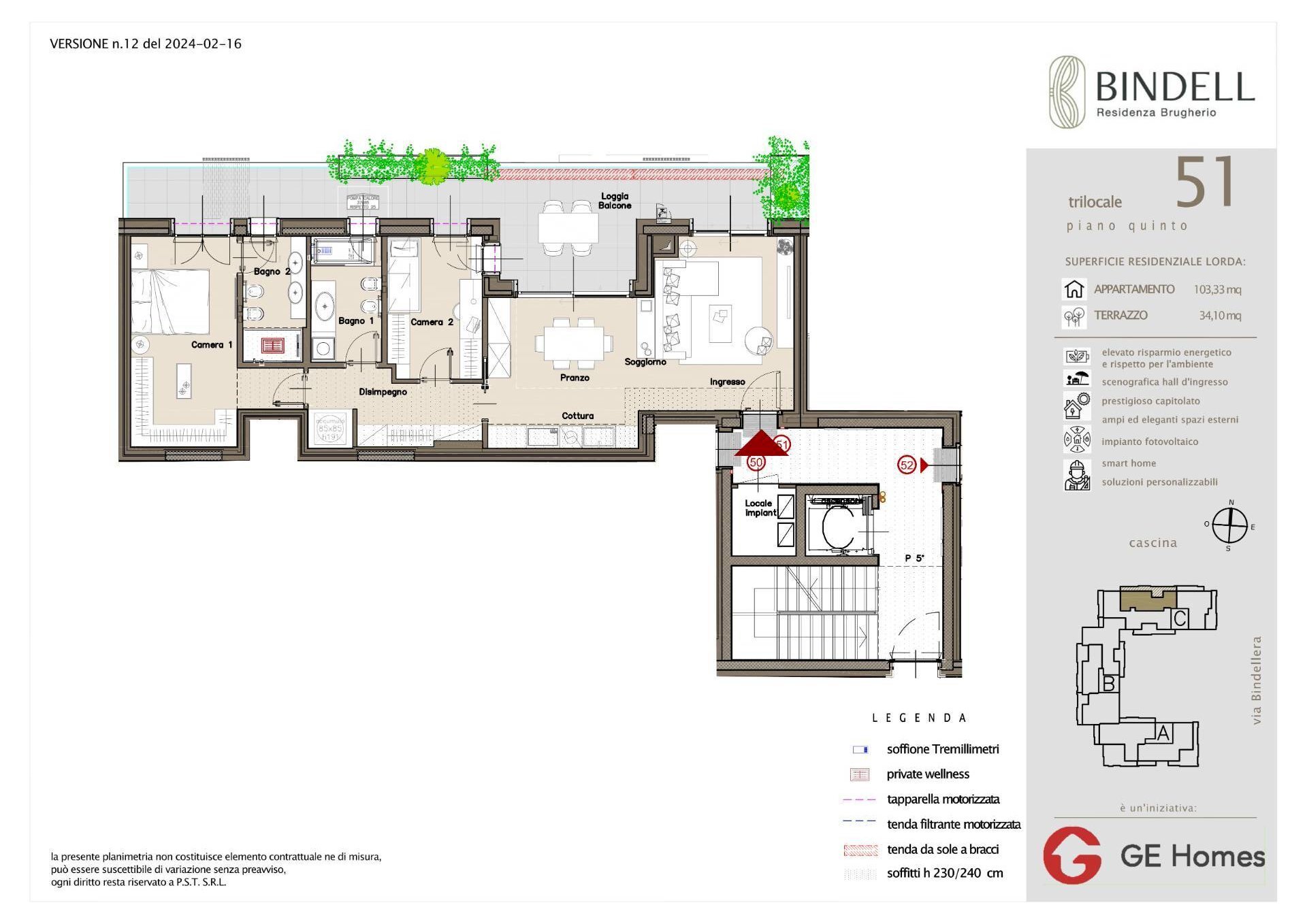 Foto 18 - Trilocale Via Bindellera
 
snc, Brugherio - planimetria 1