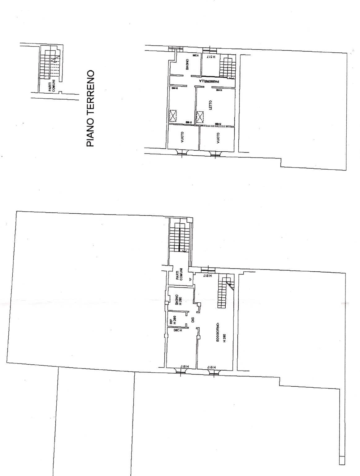 Trilocale strada Bergamino, Collecchio - planimetria 1