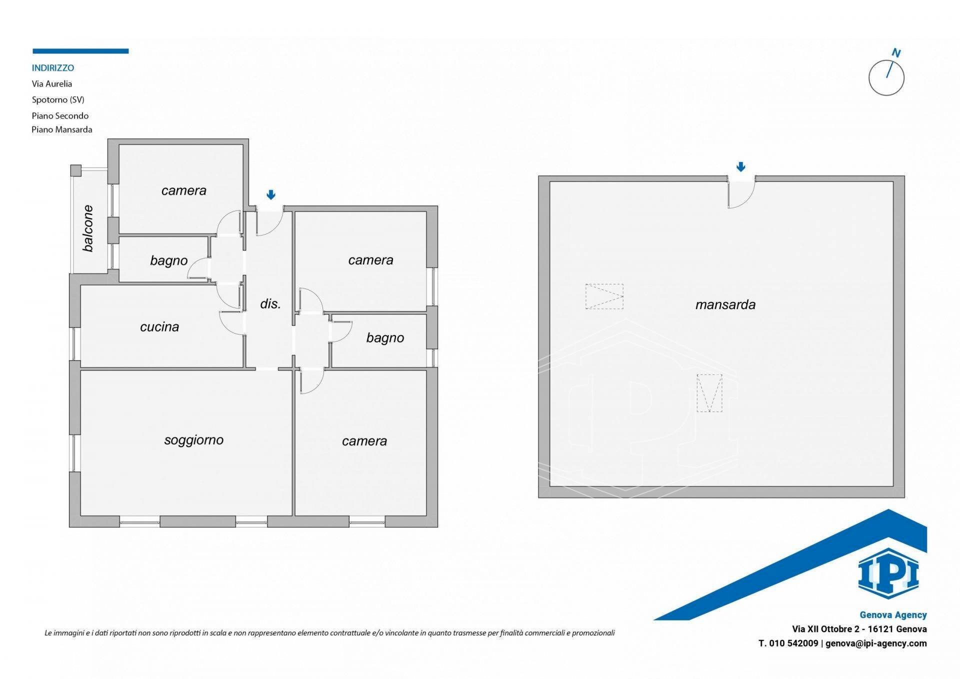Apartment Via Aurelia, Spotorno - floor plans 1