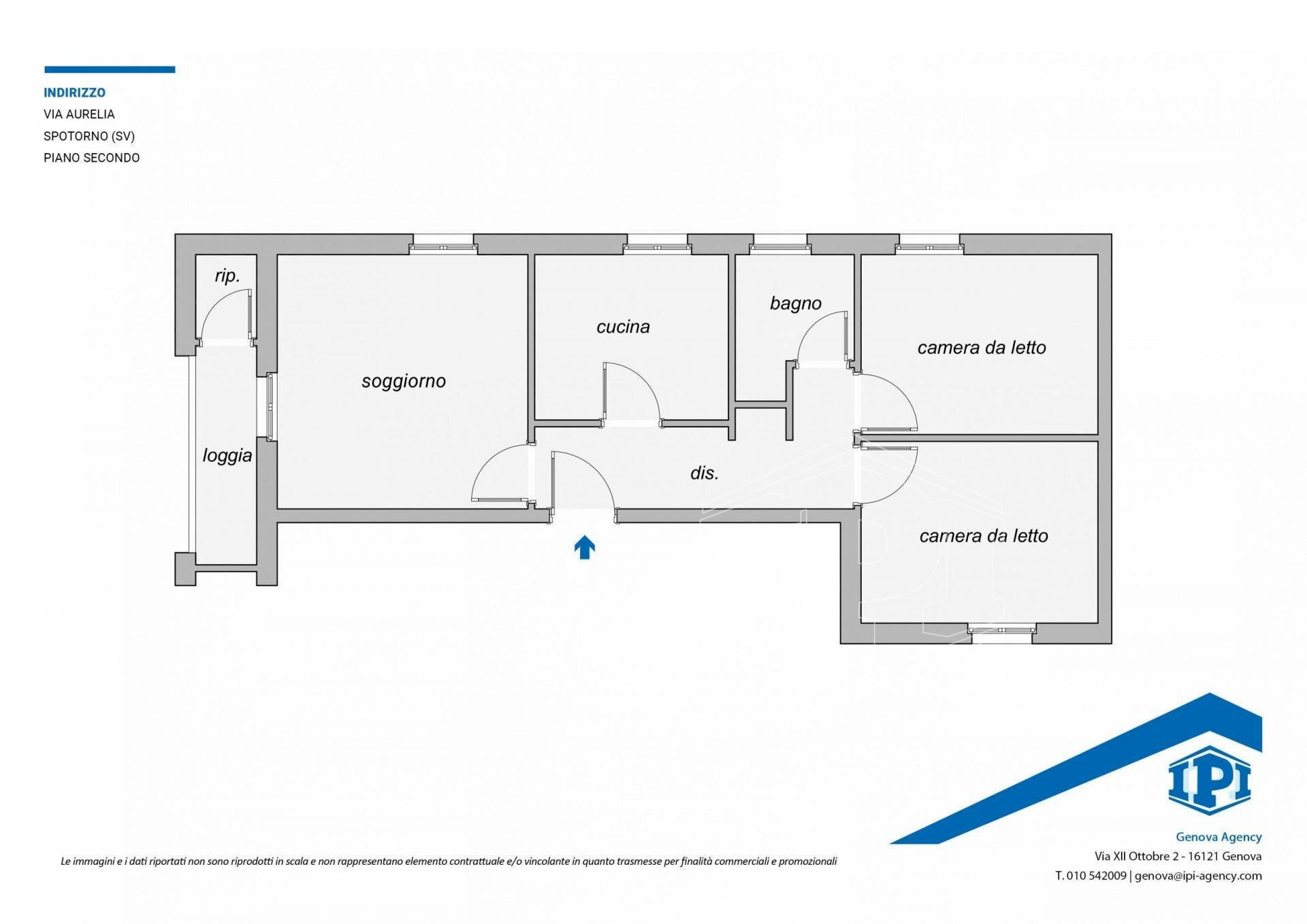 Apartment Via Aurelia, Spotorno - floor plans 1