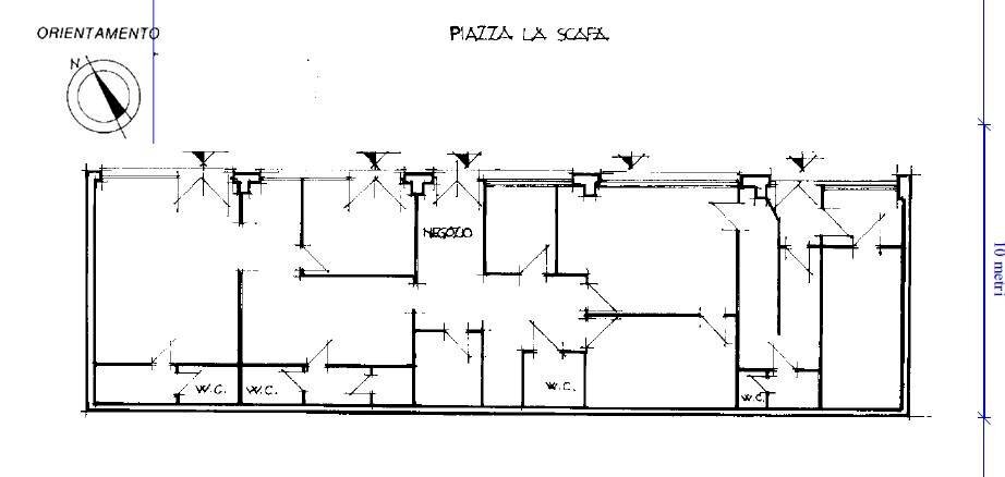 Locale Commerciale Piazza la Scafa, Lavagna - planimetria 1