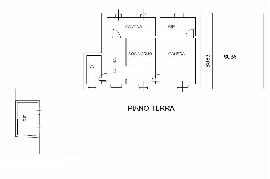Independent house Frazione Gerbidi, Livorno Ferraris - floor plans 1