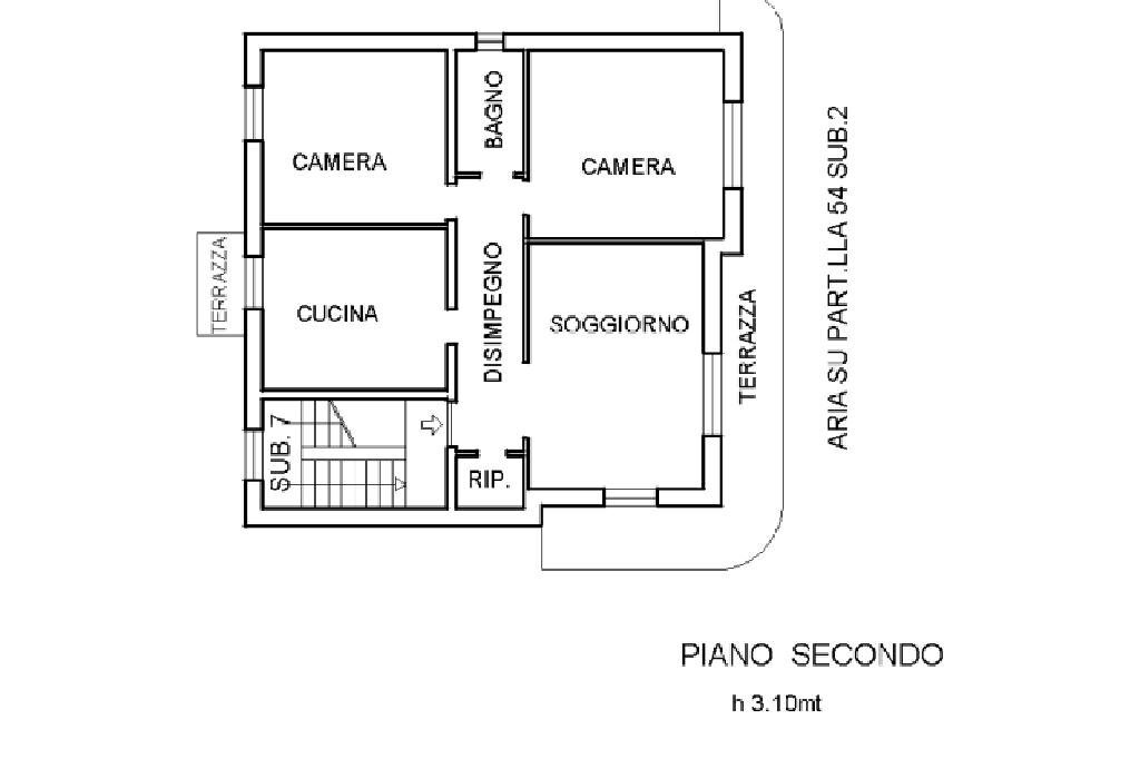 Appartamento Via Socrate Benacci, Sarzana - planimetria 1