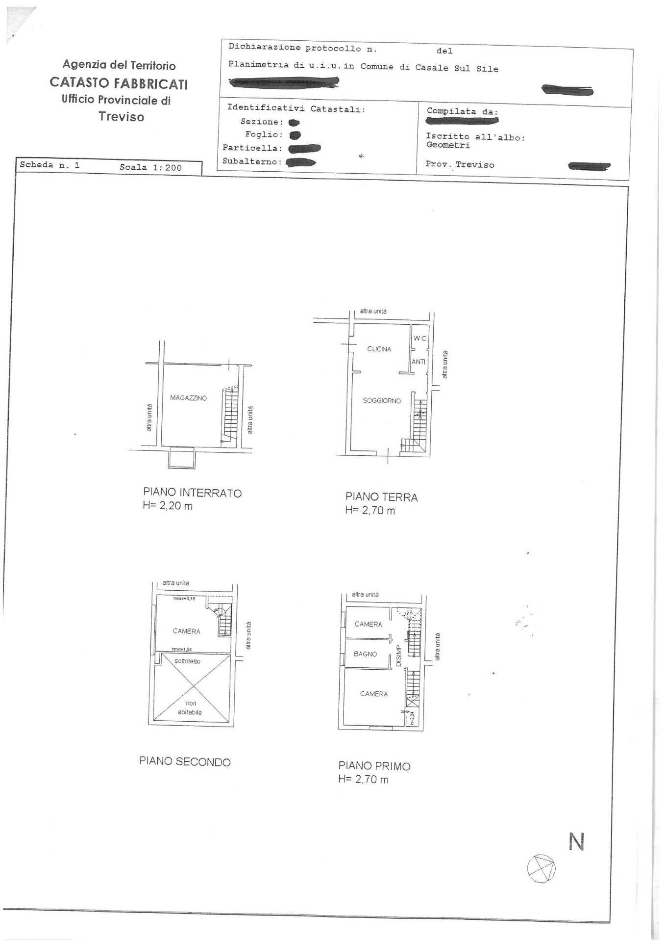 Foto 37 - Villa a Schiera Via Giacomo Leopardi
 
11, Casale sul Sile - planimetria 1