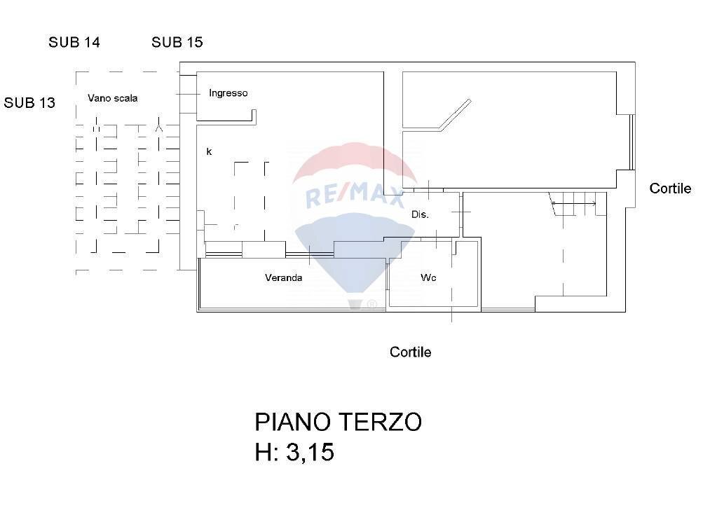 Pianta 2D - Trilocale Via domenico tempio
 
30, Catania - planimetria 1