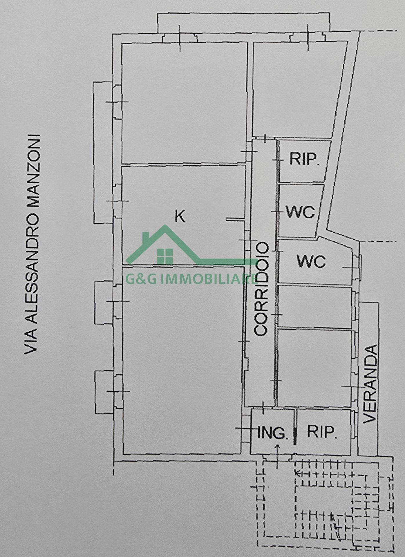 Foto 64 - Appartamento Via Alessandro Manzoni, Catania - planimetria 1