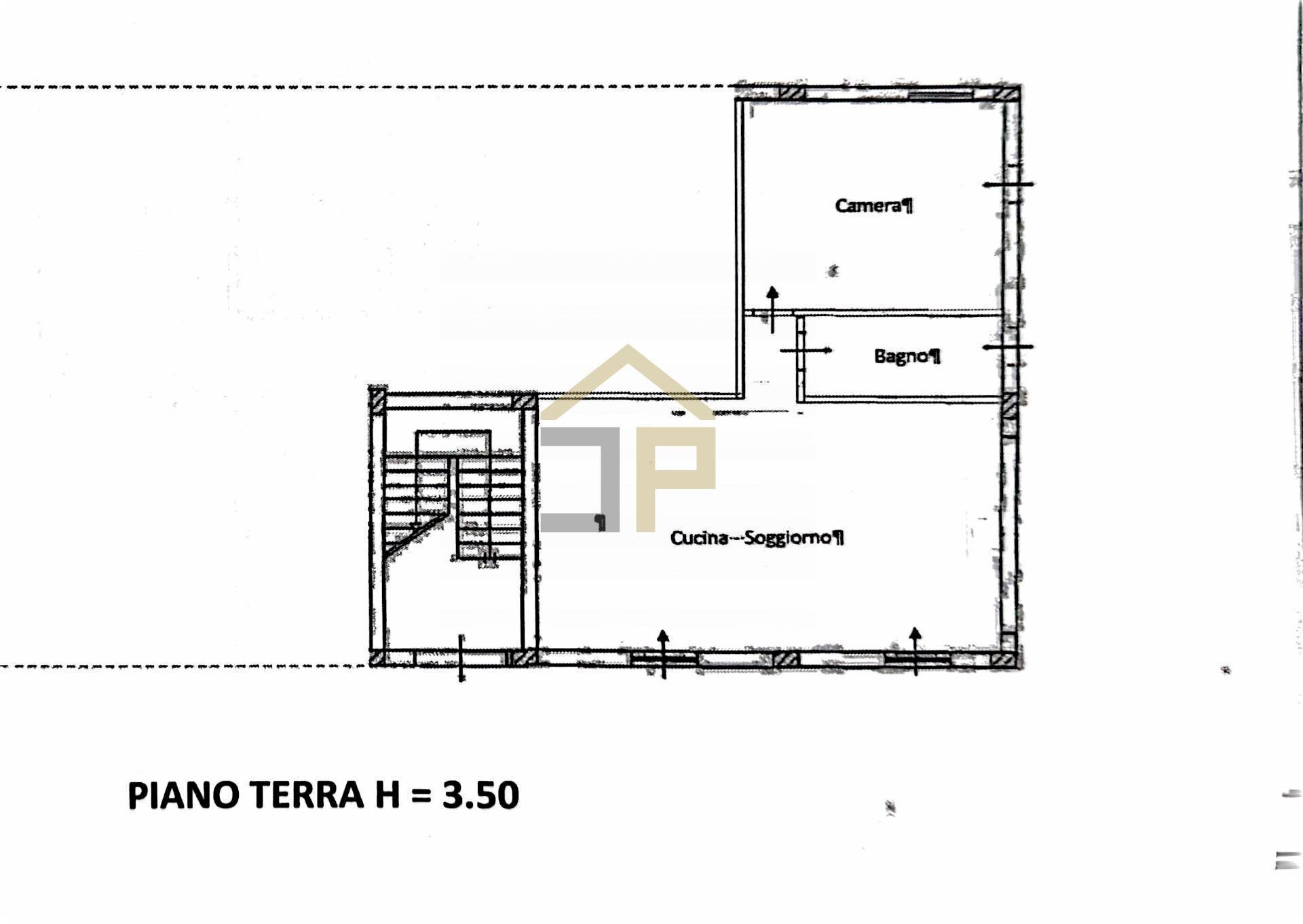 PIANO TERRA - Casa semi indipendente Contrada Ramo, Partinico - planimetria 1