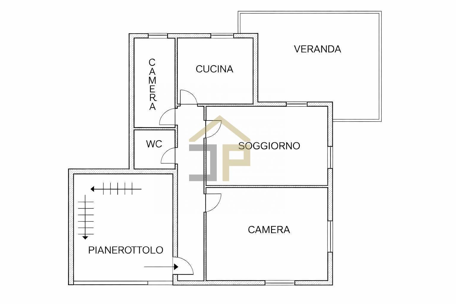 Foto 32 - Three-room apartment Via Riccardo Guastella, Trappeto - floor plans 1