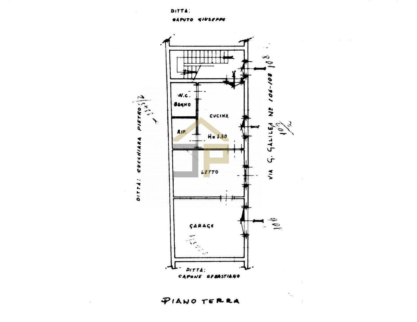 Foto 30 - Casa indipendente Via Galileo Galilei
 
106-108, Balestrate - planimetria 1