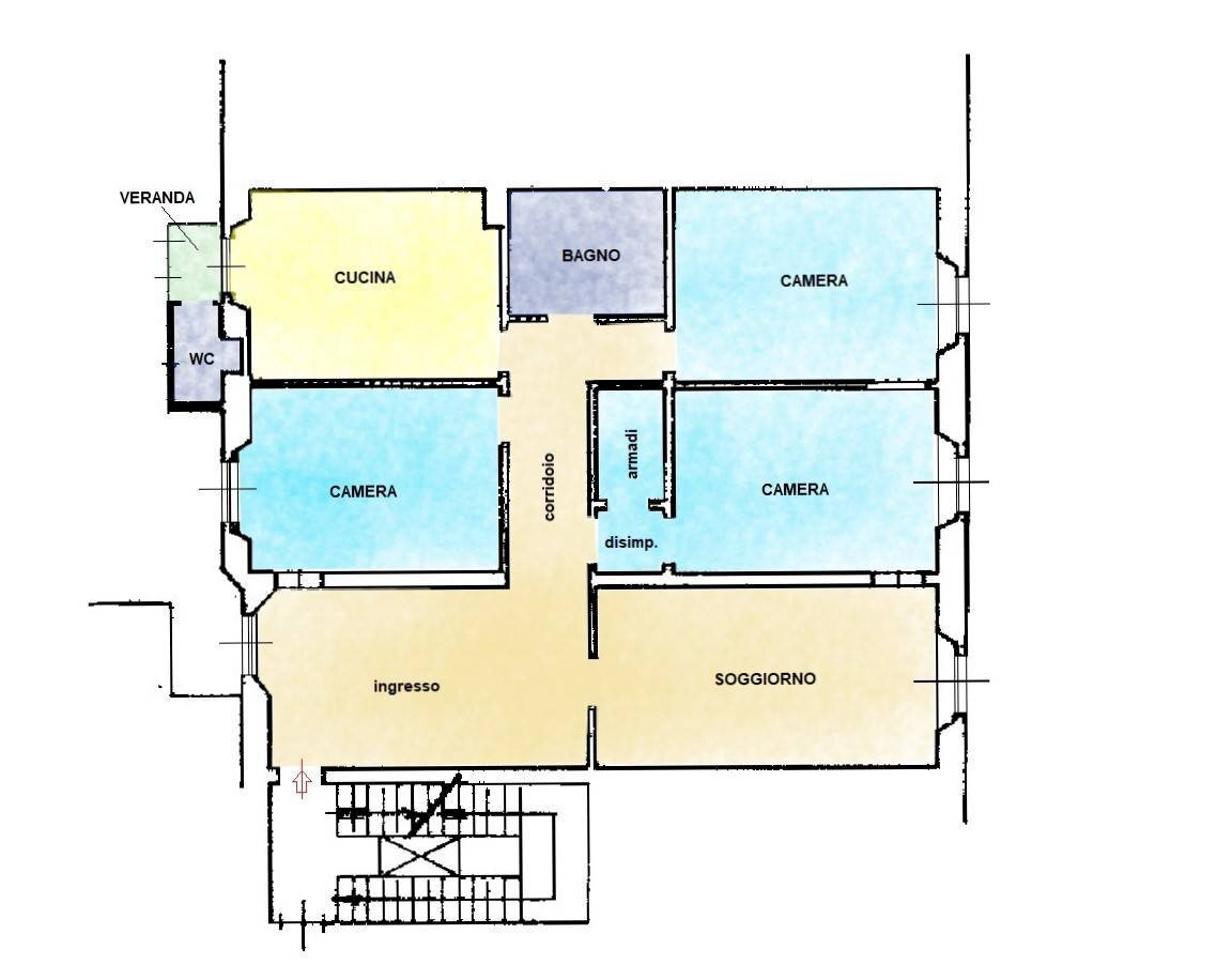 Foto 33 - Appartamento Piazza Sisto IV
 
1, Savona - planimetria 1