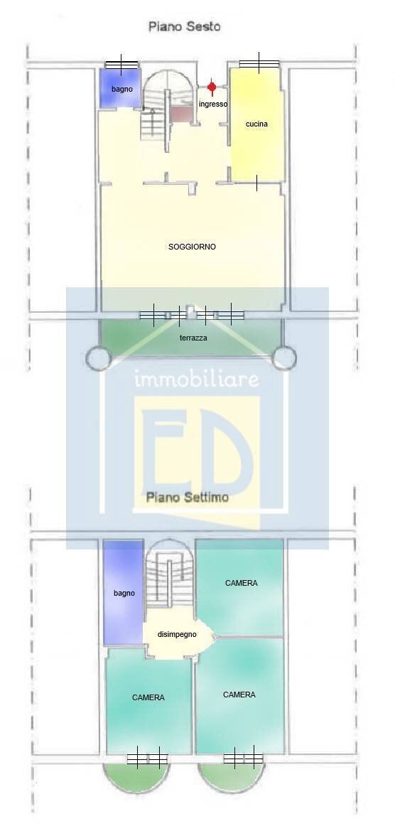 Foto 12 - Appartamento Piazza Armando Diaz, Savona - planimetria 1