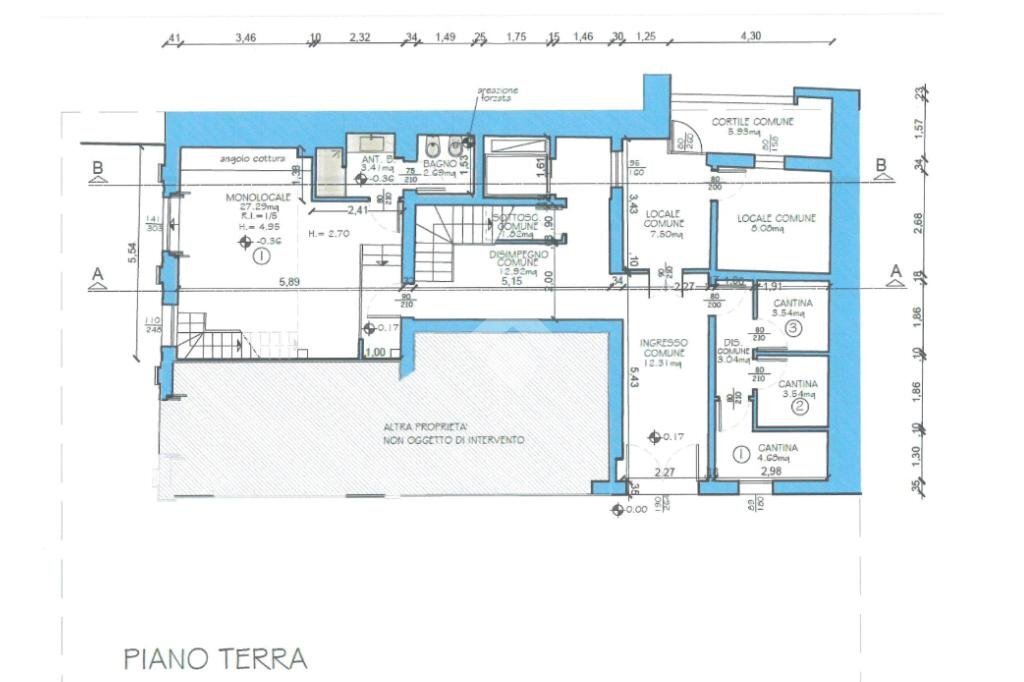 Bilocale Piazza Giuseppe Mazzini, Novellara - planimetria 1