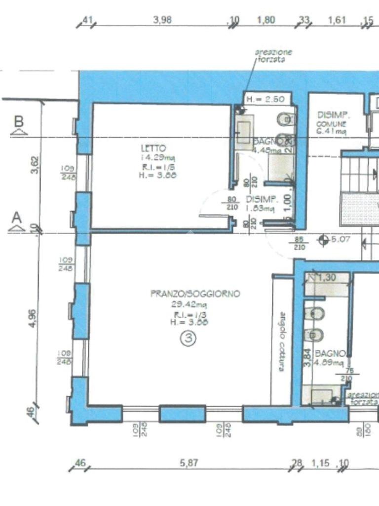Bilocale Piazza Giuseppe Mazzini, Novellara - planimetria 1