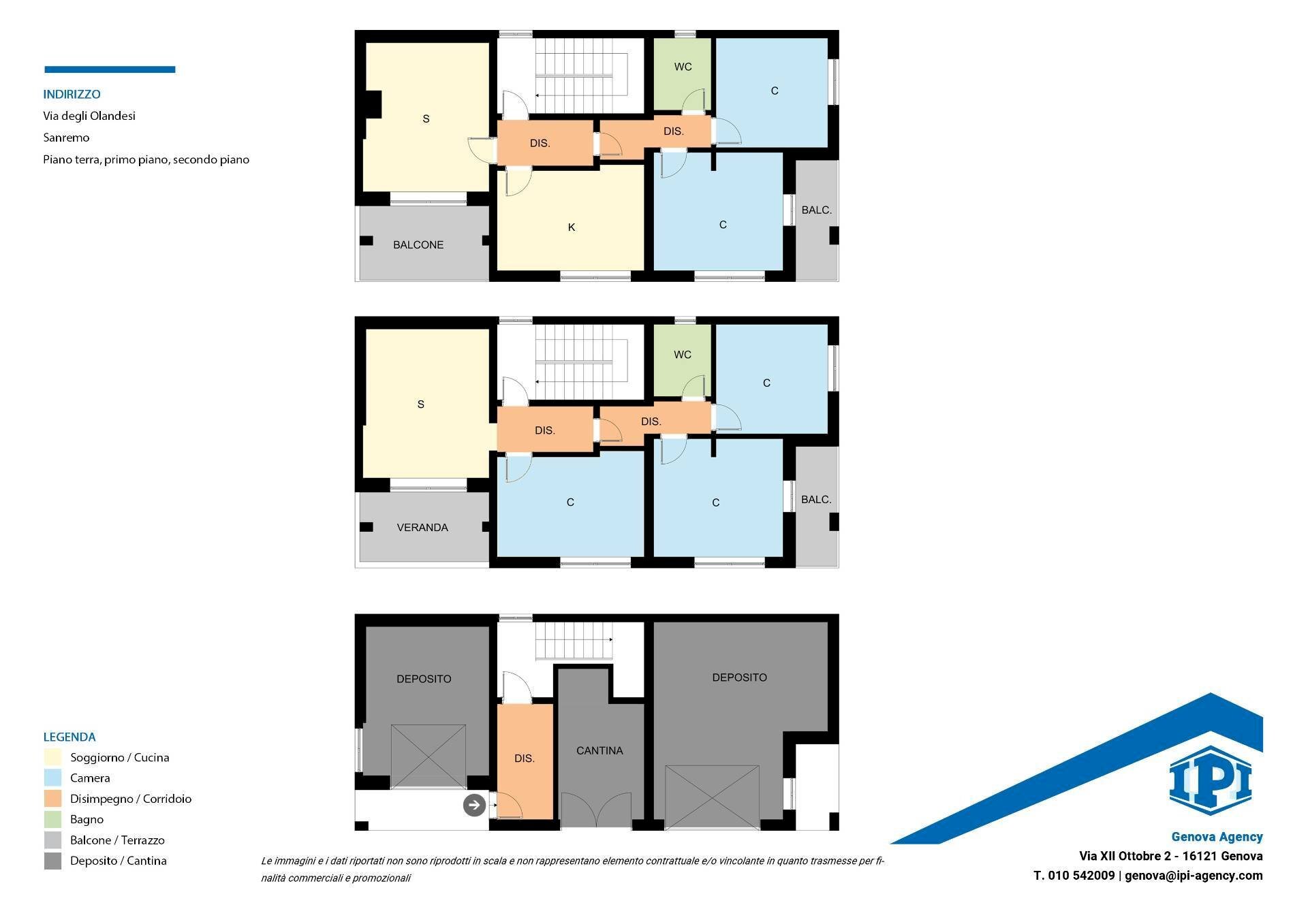 Villa Via degli Olandesi, Sanremo - planimetria 1