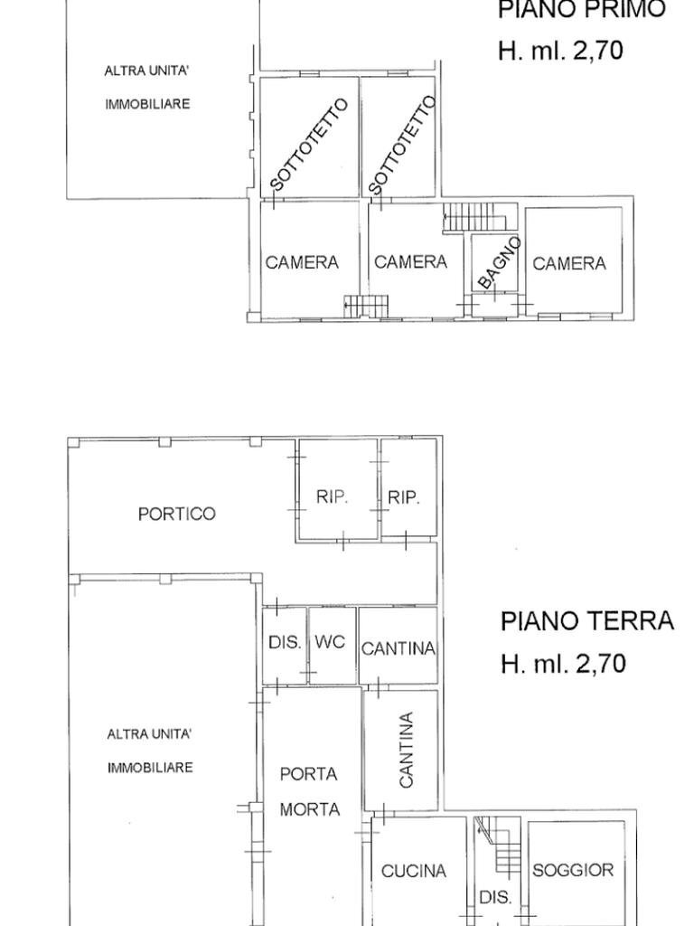 Rustic via dell'Industria, Gattatico - floor plans 1