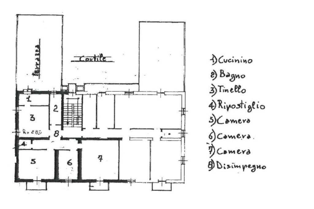 Quadrilocale Stradale Savona, Acqui Terme - planimetria 1