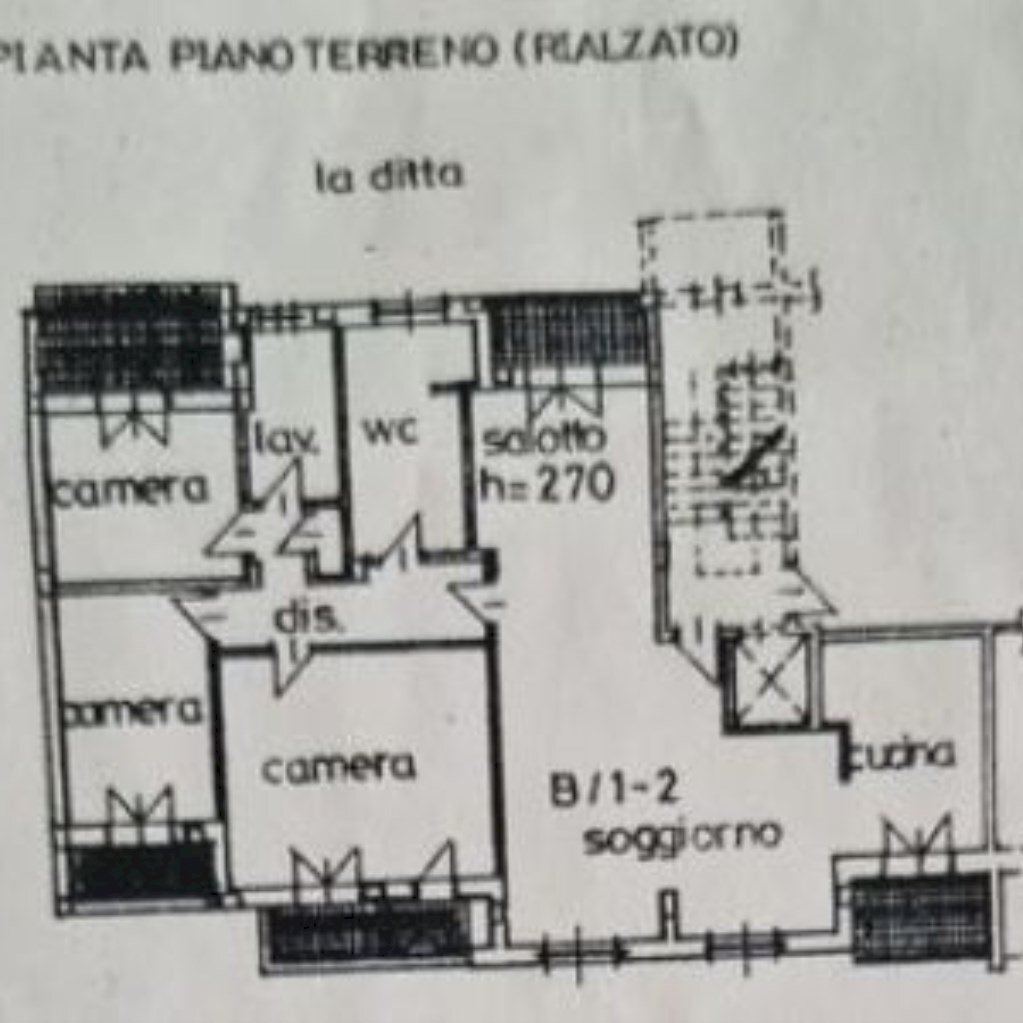 Appartamento Via della Polveriera, 9, Ceva - planimetria 1
