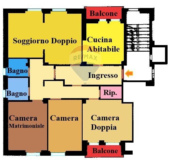 Pianta 2D - Quadrilocale Via Giuseppe Bontà
 
17, Chiavari - planimetria 1