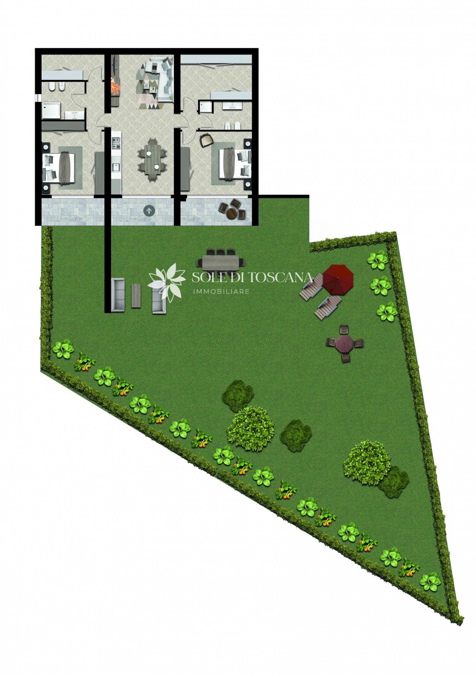 \nFoto 18\n - Appartamento Via dei Frati, Torrita di Siena - planimetria 1