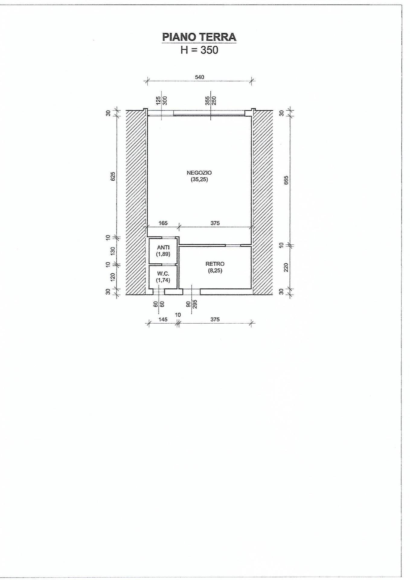 Foto 2 - Locale Commerciale Via Vasco Zappaterra, Ferrara - planimetria 1