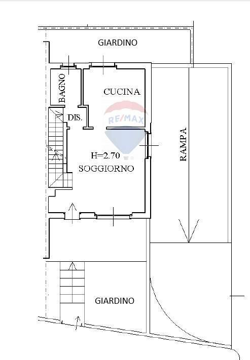 Pianta 2D - Villa a Schiera VIA ROSSINI
 
64, Busto Arsizio - planimetria 1