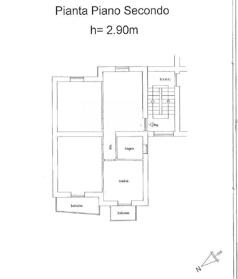 Foto 25 - Four-room apartment Via dello Stadio
 
12, Tarquinia - floor plans 1