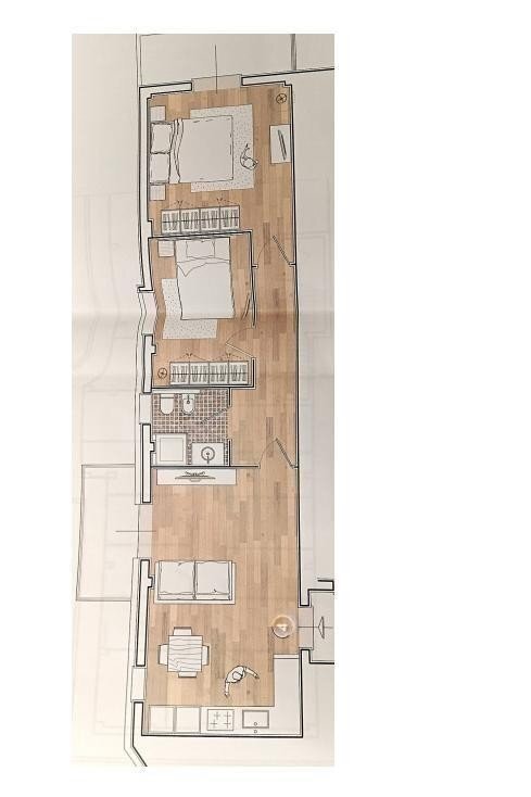 Trilocale via Raffaello Caverni, 69, Montelupo Fiorentino - planimetria 1