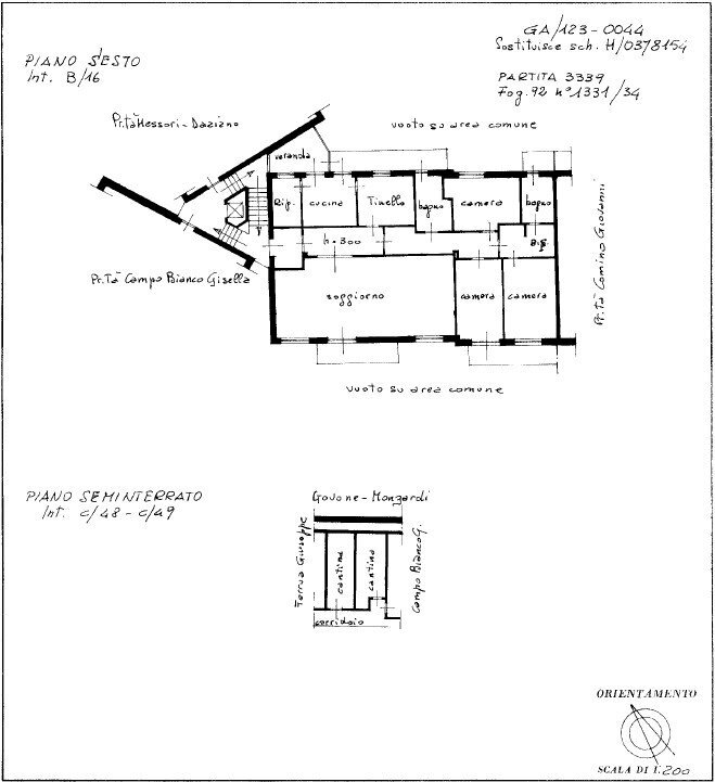 Attico via Pietro Delvecchio, 5A, Mondovì - planimetria 1