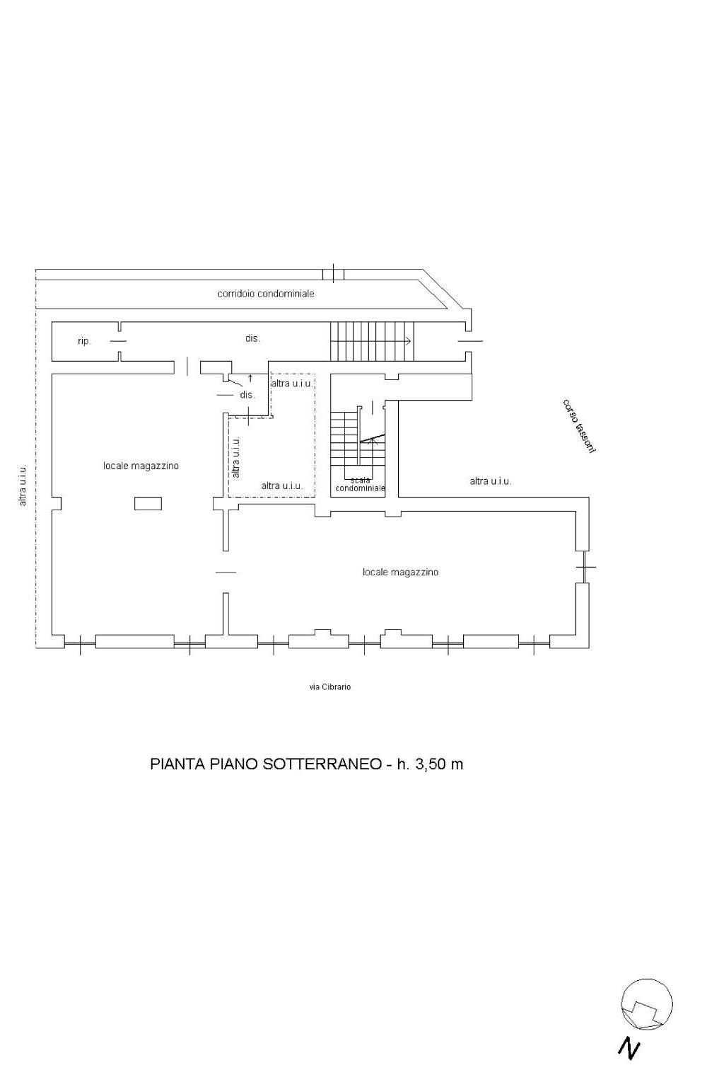 Warehouse corso Alessandro Tassoni, 38, Torino - floor plans 1