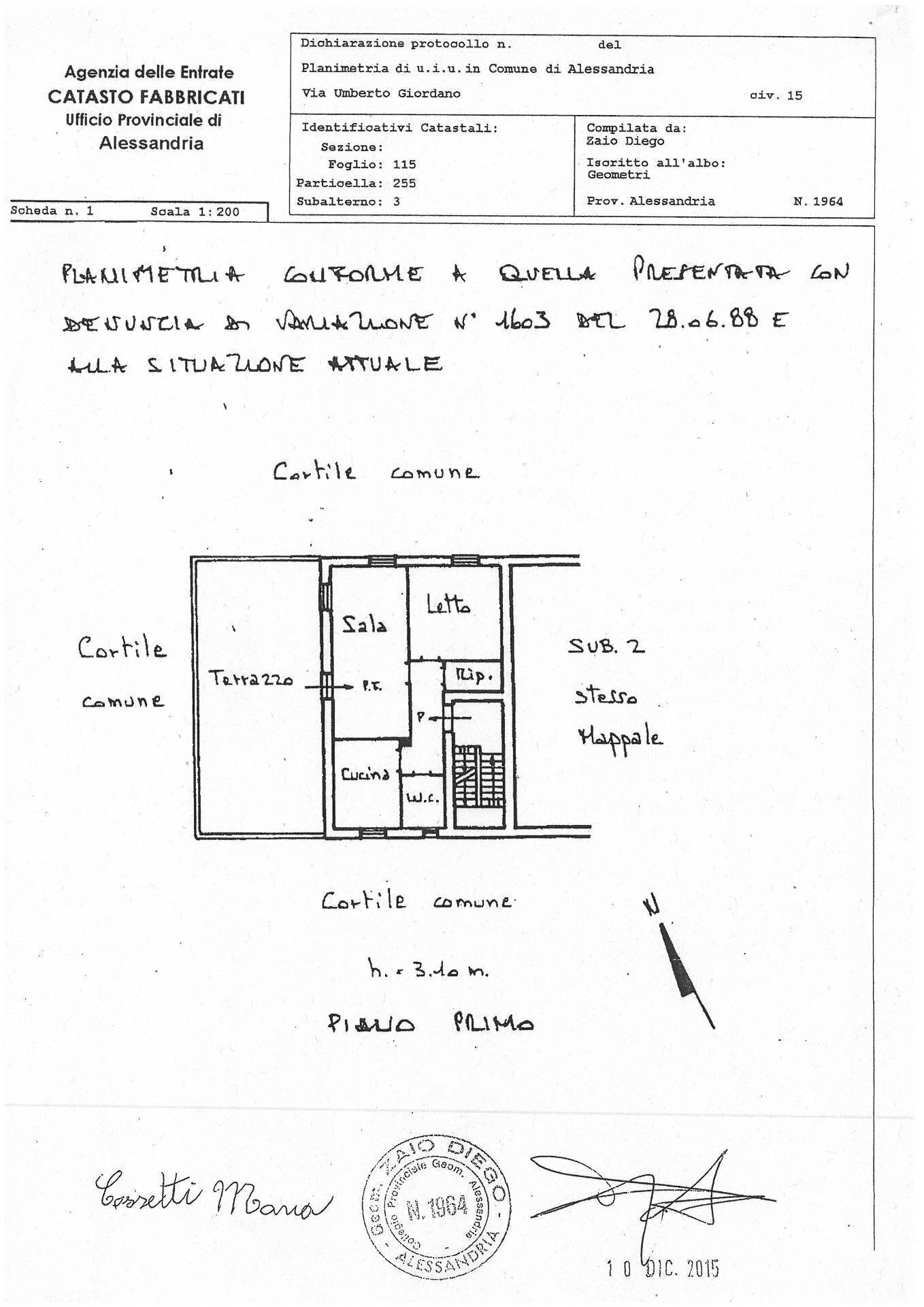 Foto 47 - Casa indipendente Alessandria - planimetria 1