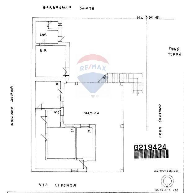 Pianta 2D - Villa Via Livenza
 
9, Catania - planimetria 1