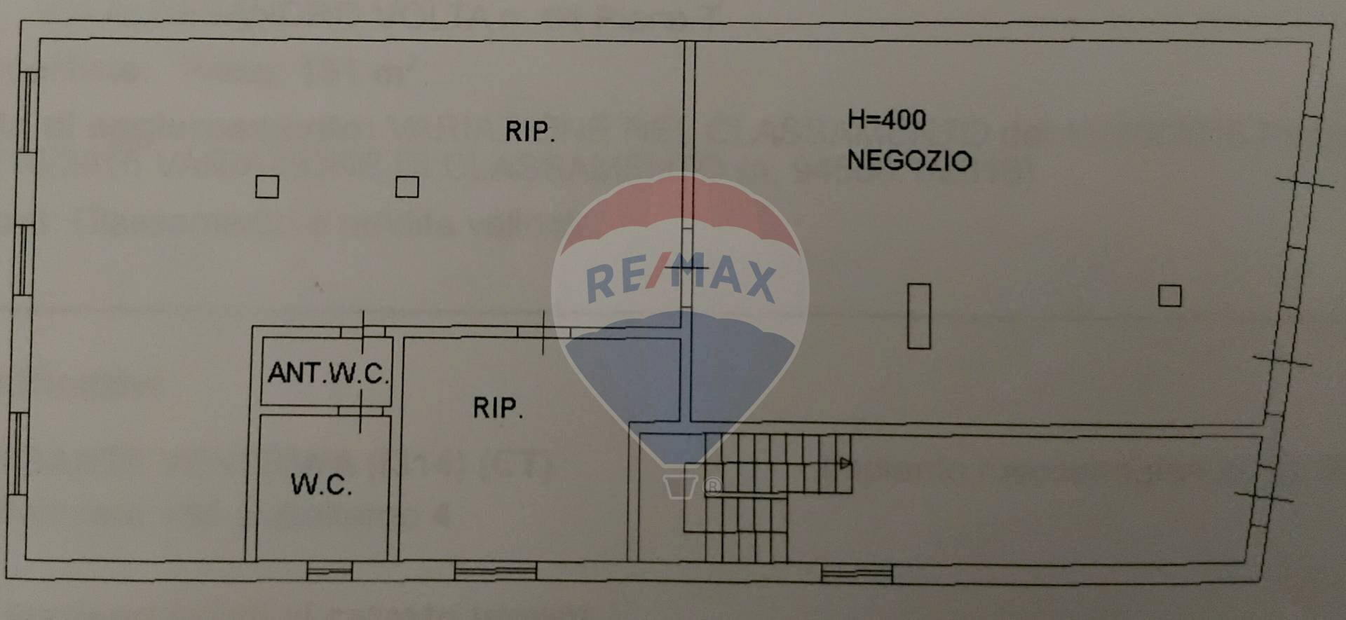 Pianta 2D - Locale Commerciale Via Alessandro Volta
 
64, Santa Venerina - planimetria 1