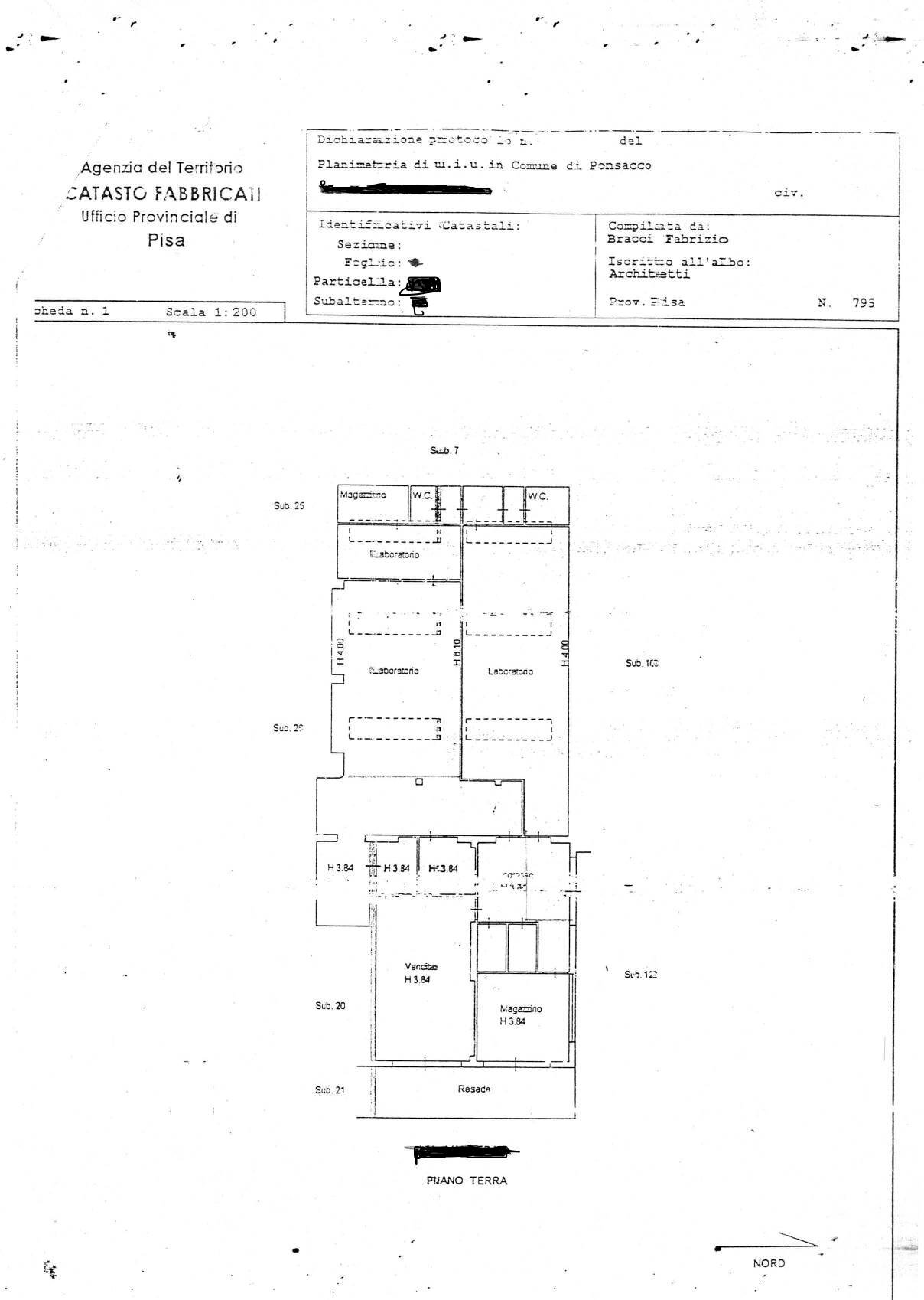 Foto 9 - Attività Commerciale via valdera
 
2, Ponsacco - planimetria 1