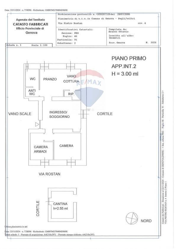 Foto 36 - Apartment Via Pietro Rostan
 
4, Genova - floor plans 1